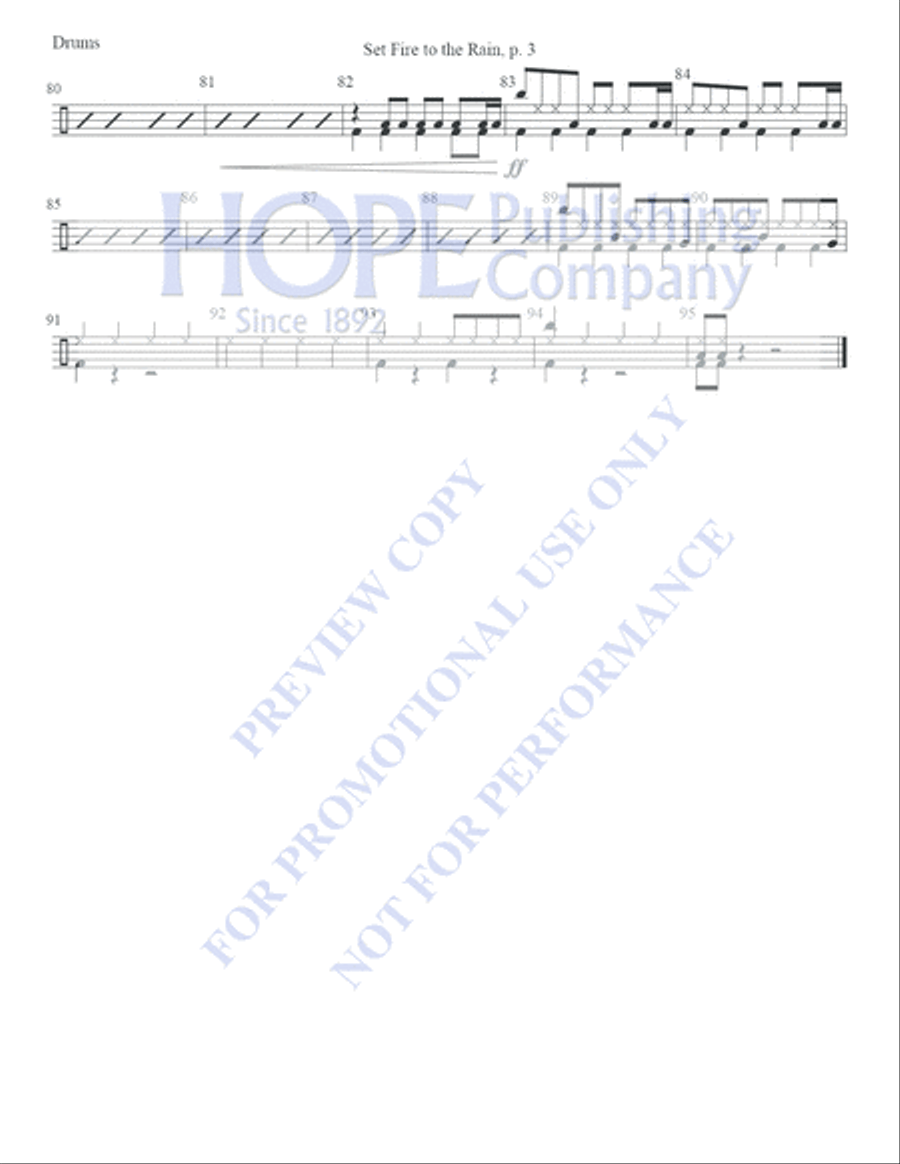 Set Fire to the Rain by Adele Adkins 5-Octaves - Sheet Music page 10
