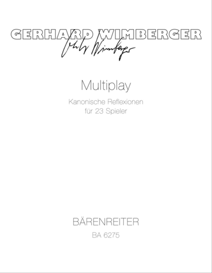 Multiplay (1973) Orchestra scores gallery preview page 1
