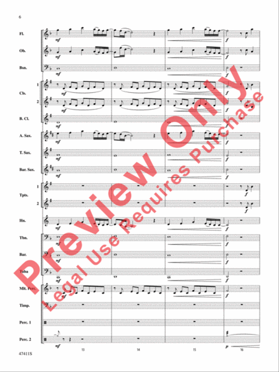 I'll Fight Concert Band scores gallery preview page 7