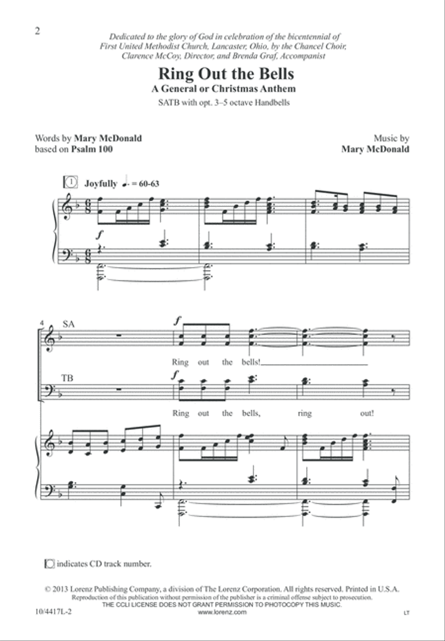 Ring Out the Bells Ring Out the Bells 4-Part scores gallery preview page 2