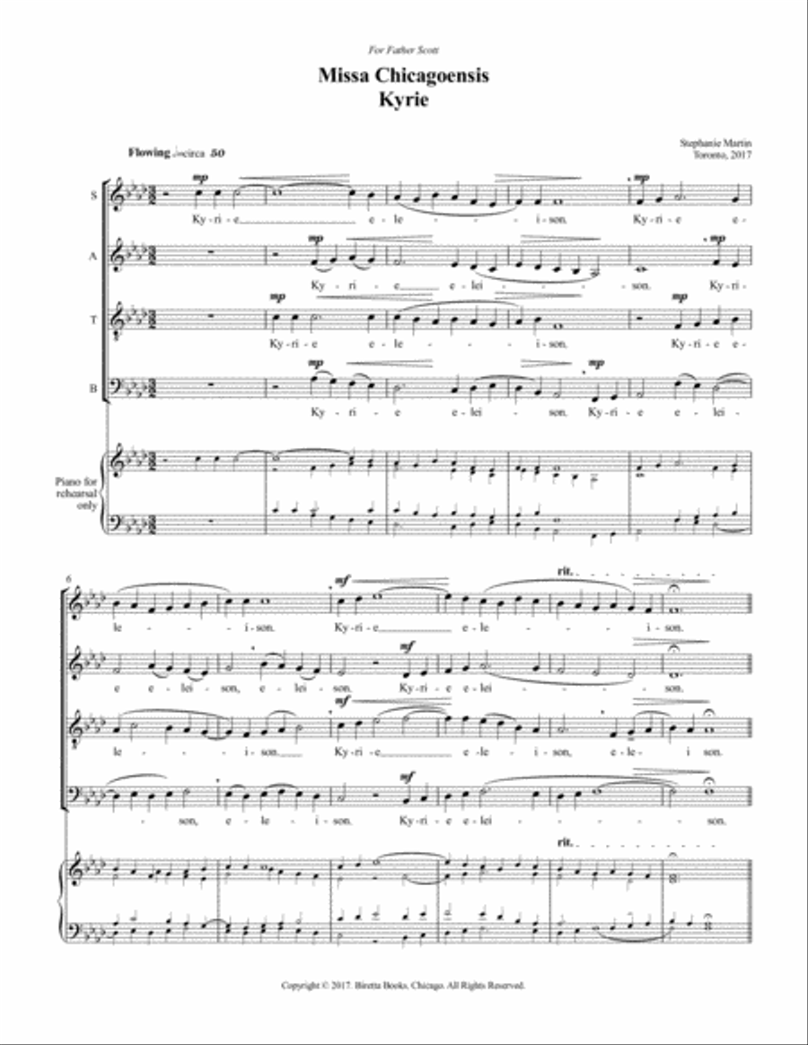 Missa Chicagoensis 4-Part scores gallery preview page 3