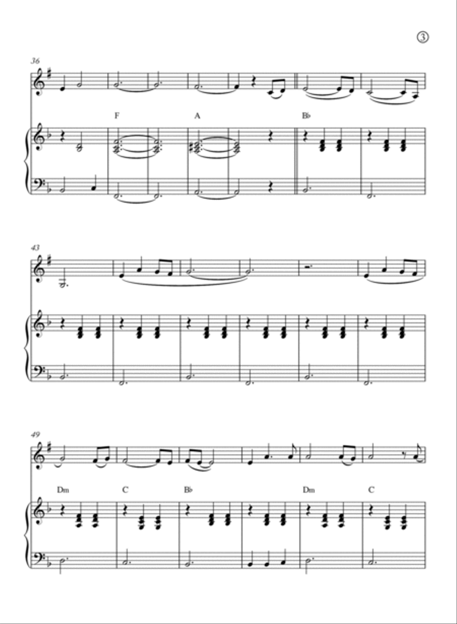 Je Te Laisserai Des Mots B-Flat Clarinet scores gallery preview page 3