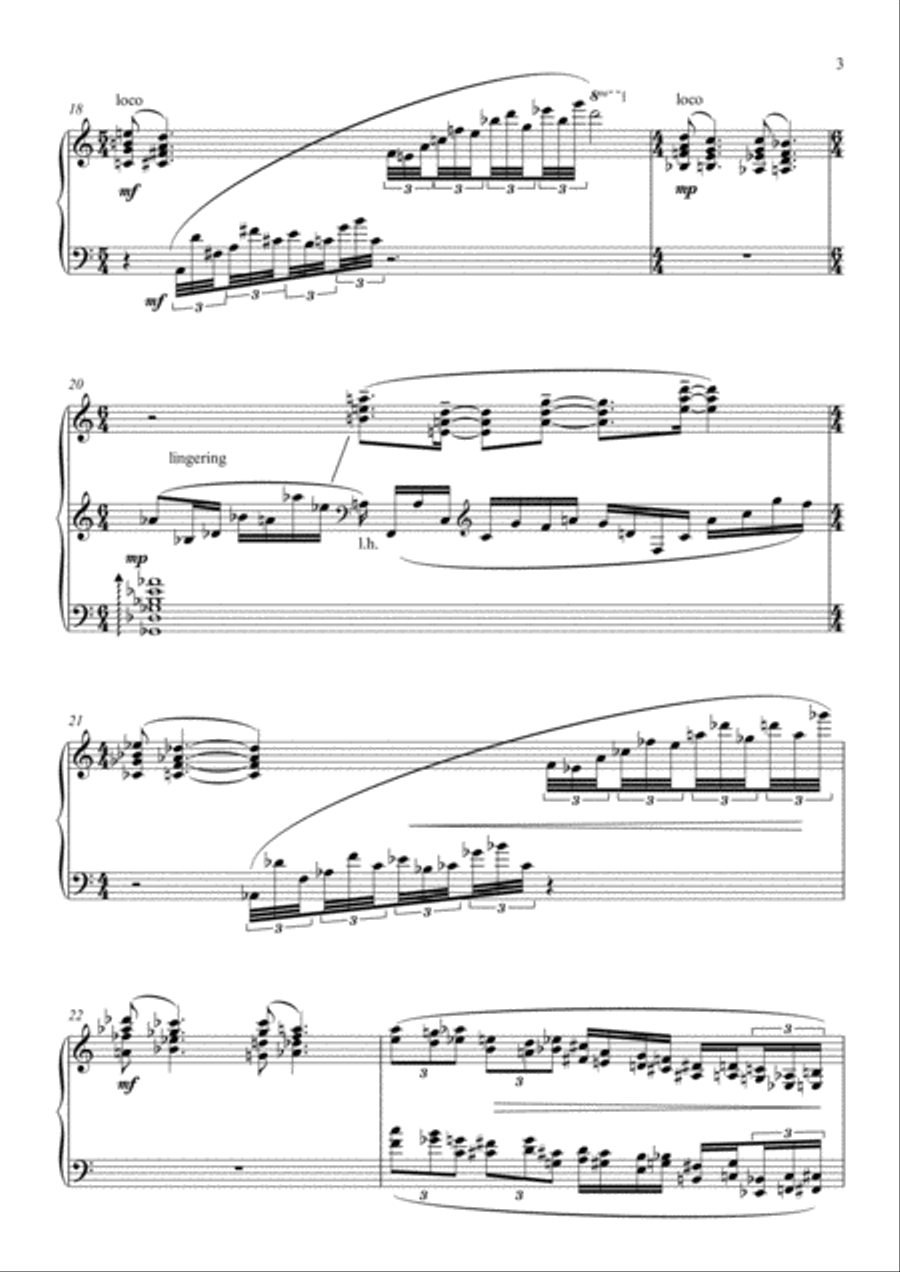 Nebulae Piano Solo scores gallery preview page 3