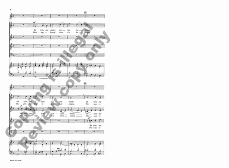I Know That My Redeemer Lives (Jesus Shall Reign) 4-Part scores gallery preview page 6