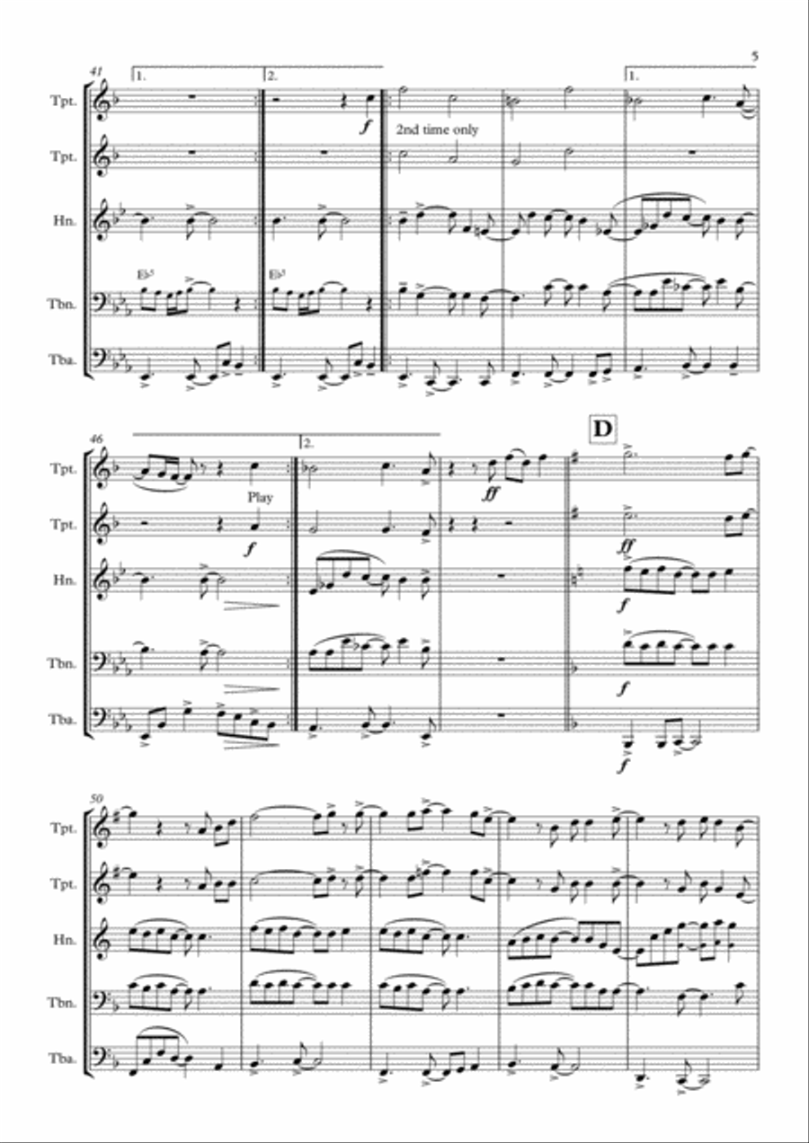 Everything Brass Ensemble scores gallery preview page 5