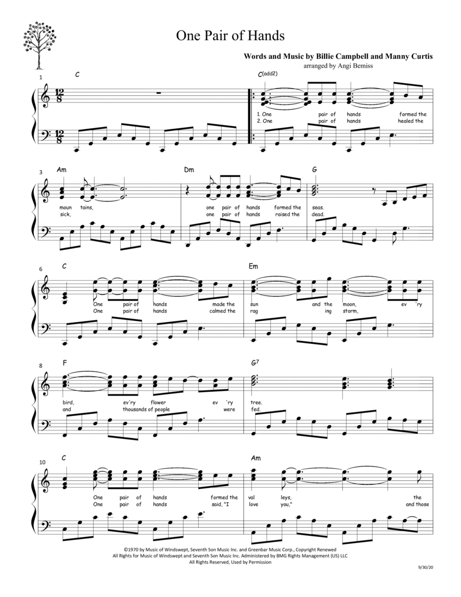 One Pair Of Hands Harp scores gallery preview page 1