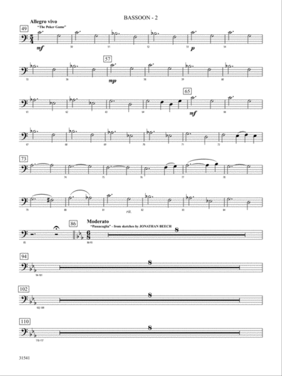 Courage: Bassoon Full Orchestra scores gallery preview page 2