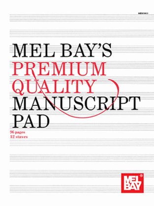 Premium Quality Manuscript Pad 96 Pages/12 Stave