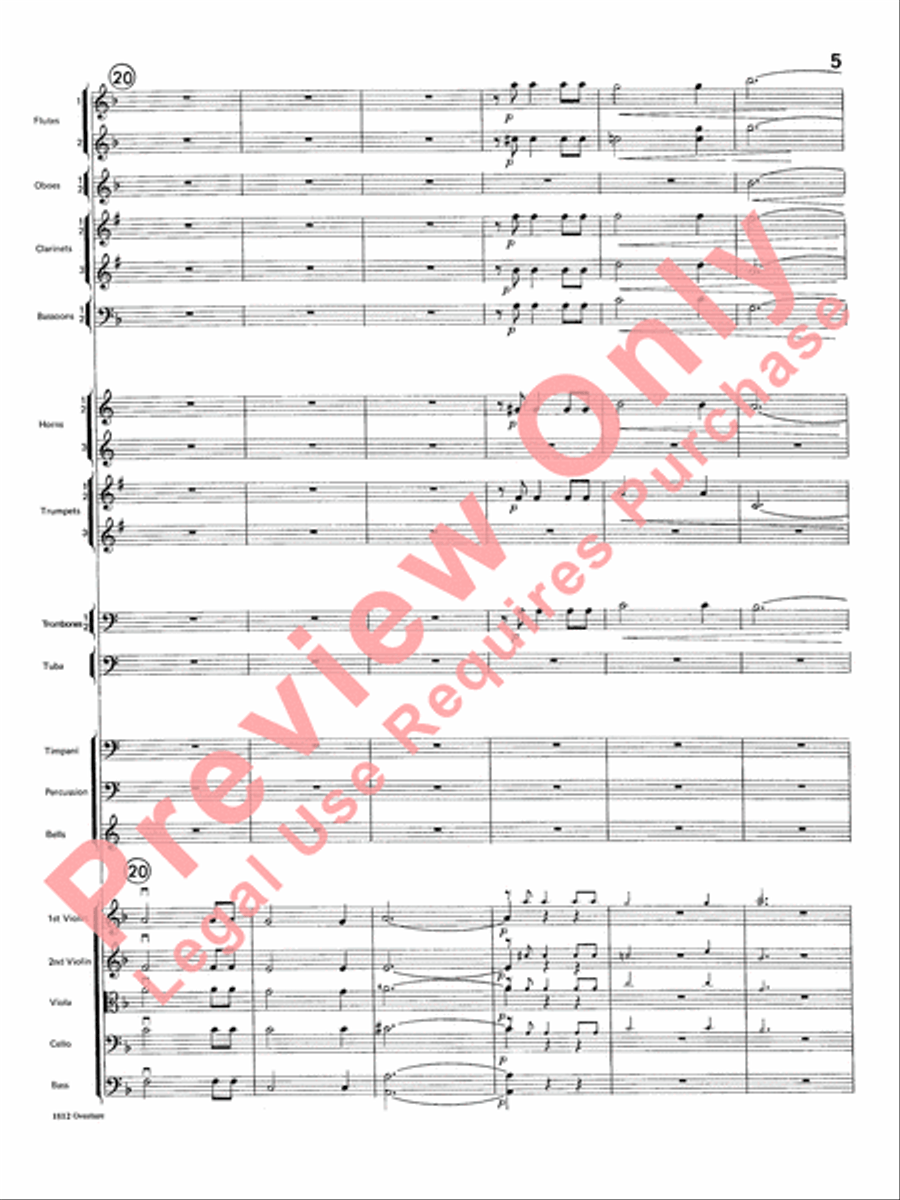 Overture 1812 Overture 1812 Full Orchestra scores gallery preview page 6