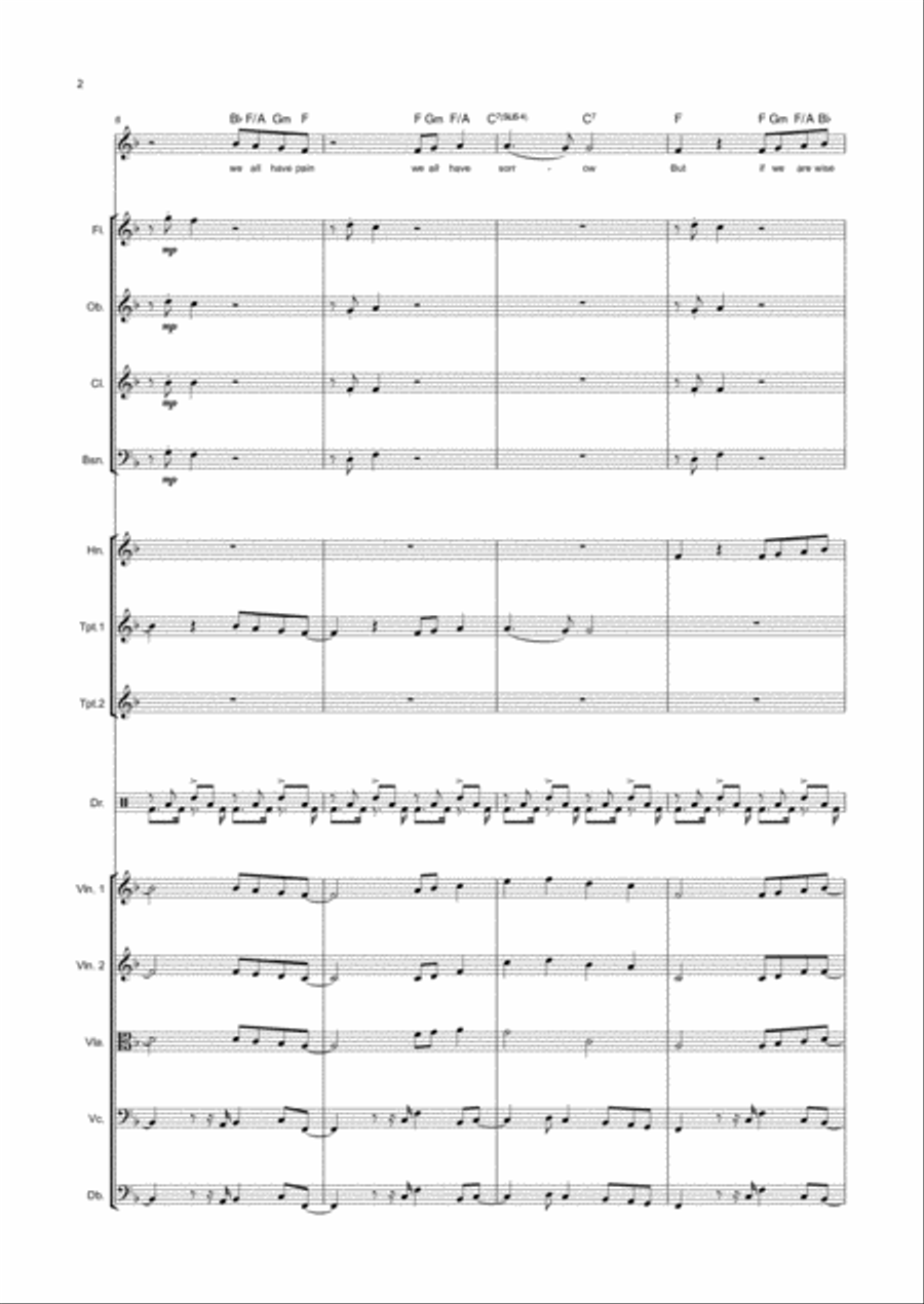 Lean On Me Large Ensemble scores gallery preview page 2