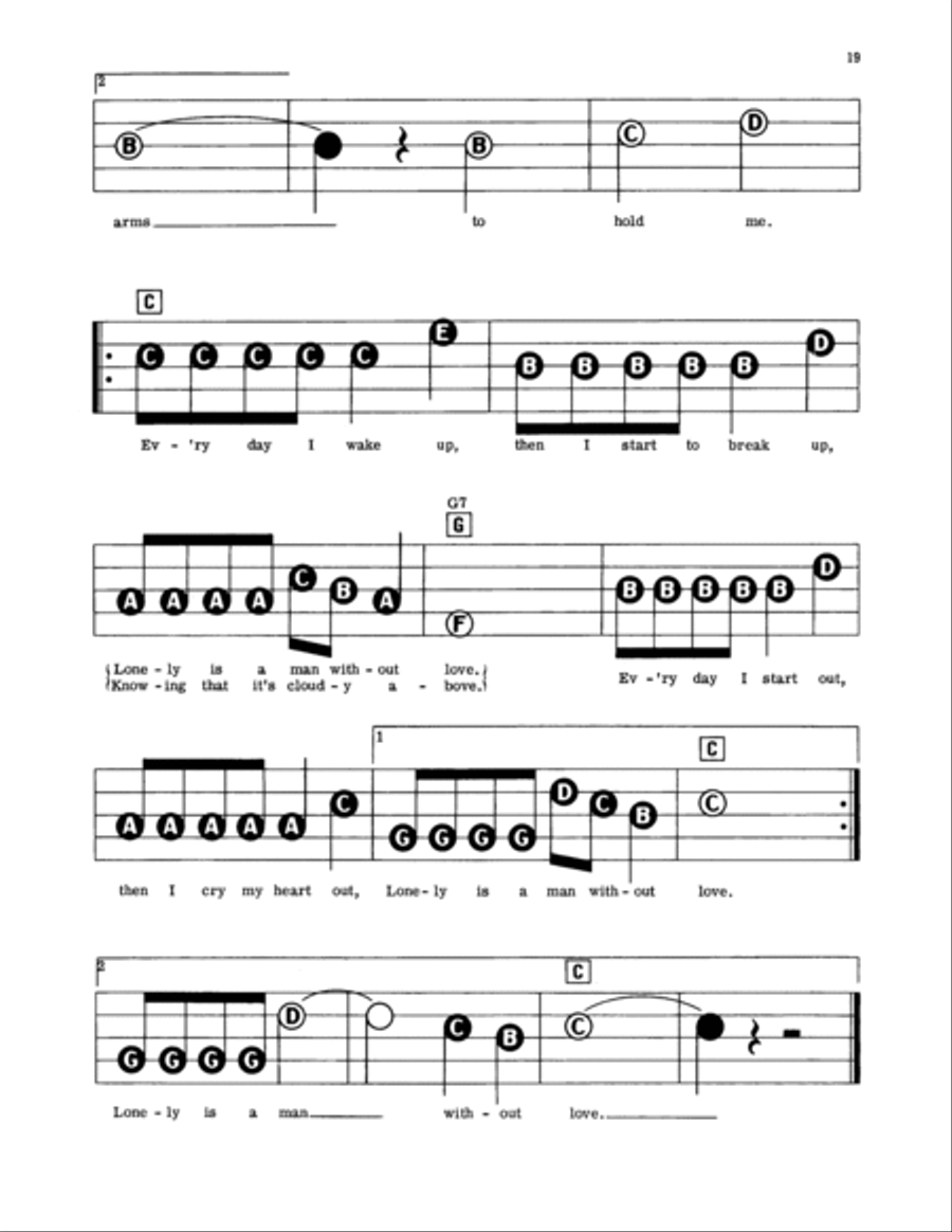 A Man Without Love (Quando M'Innamoro) Electronic Keyboard scores gallery preview page 2