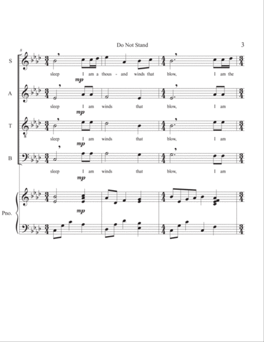 Do Not Stand 4-Part scores gallery preview page 3