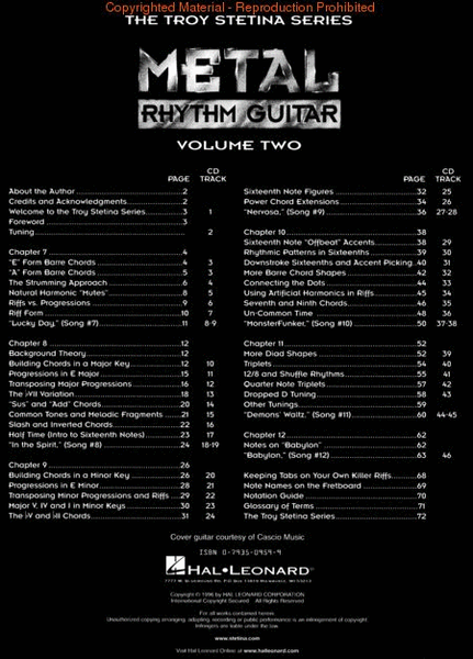 Metal Rhythm Guitar Vol. 2