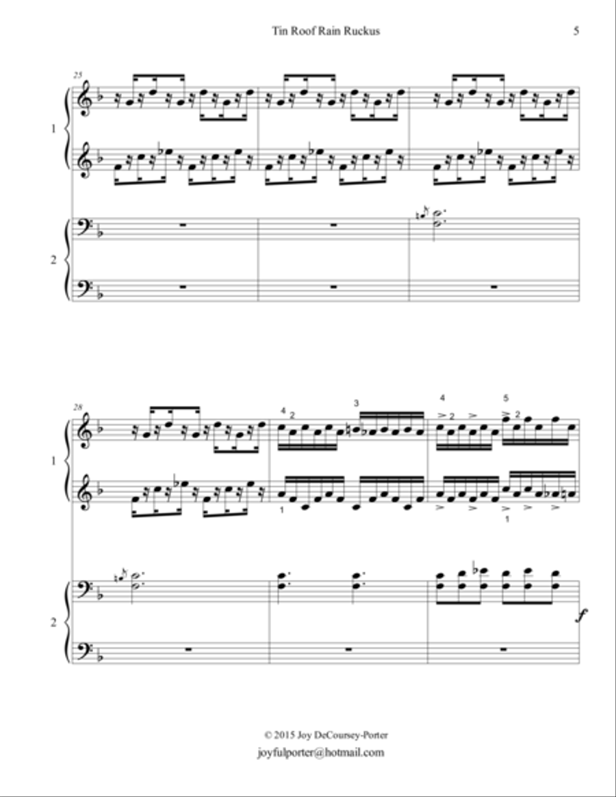 Tin Roof Rain Ruckus Tin Roof Rain Ruckus Piano scores gallery preview page 5