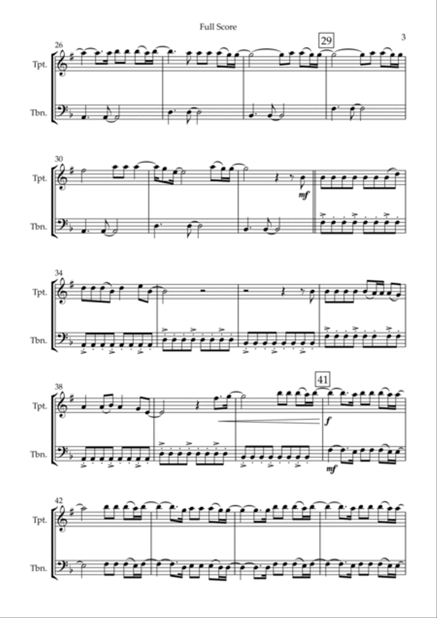 You Say Brass Duet scores gallery preview page 3