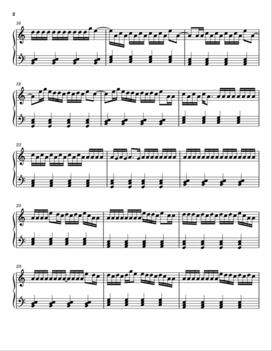 Amorfoda Piano Solo scores gallery preview page 2