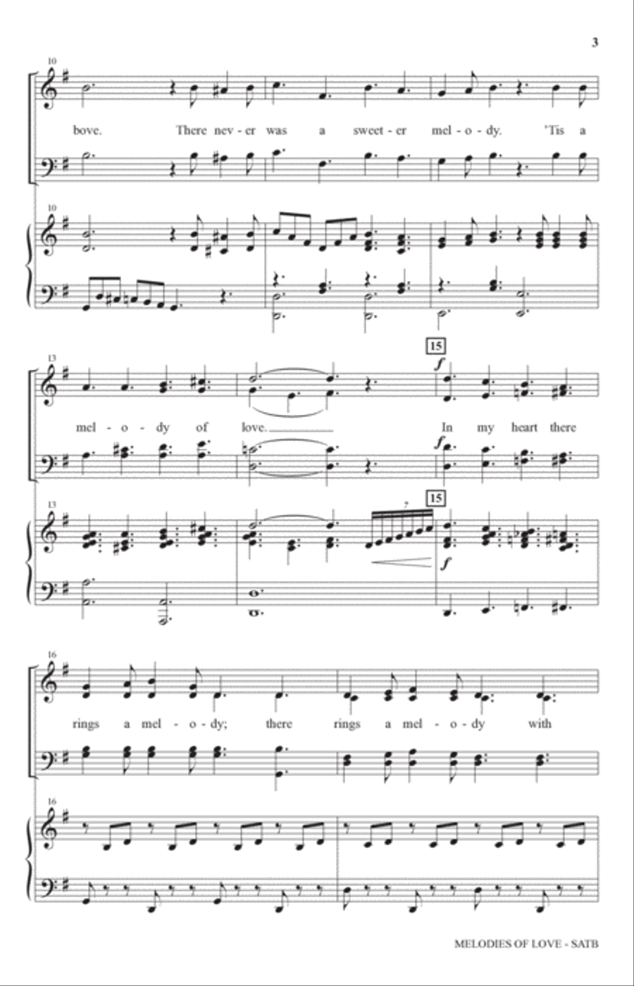 Melodies Of Love Melodies Of Love 4-Part scores gallery preview page 2