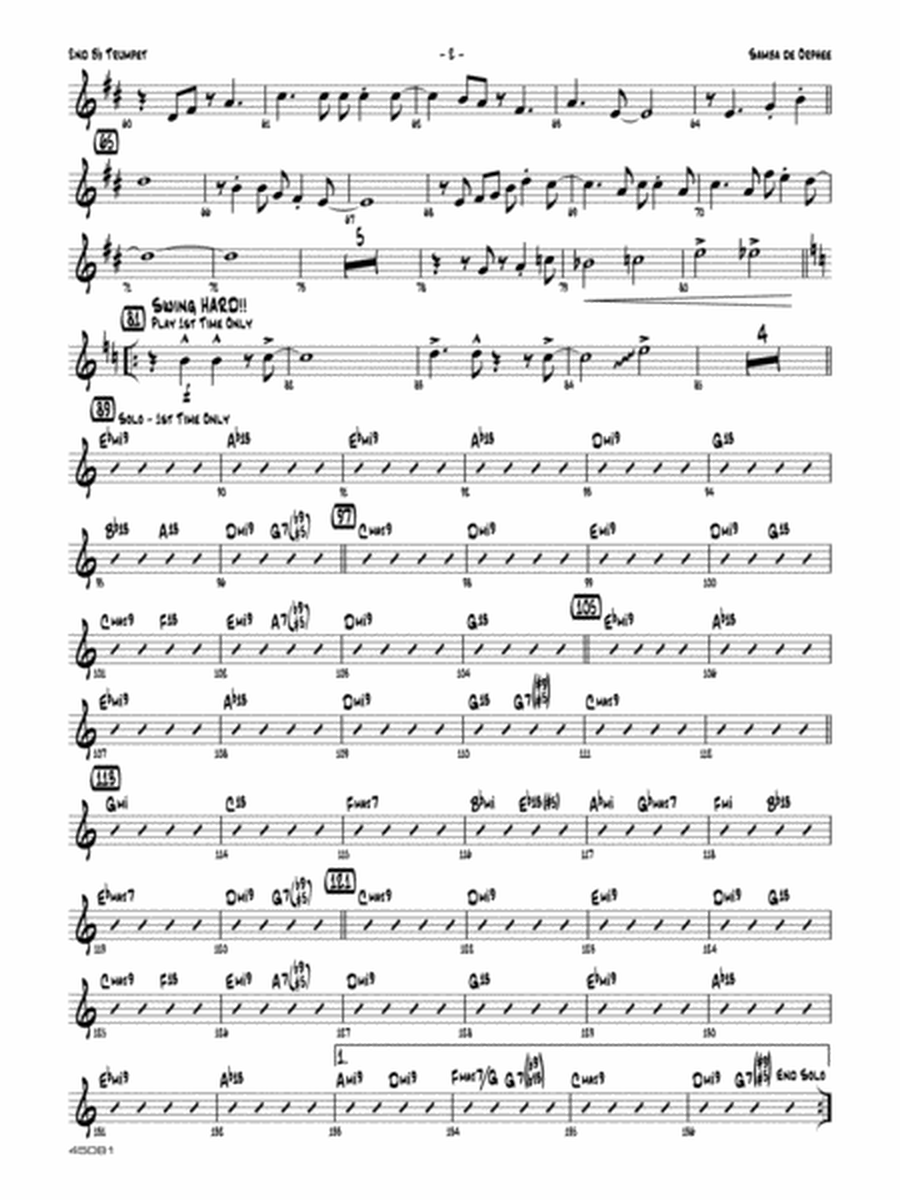 Samba de Orphee: 2nd B-flat Trumpet