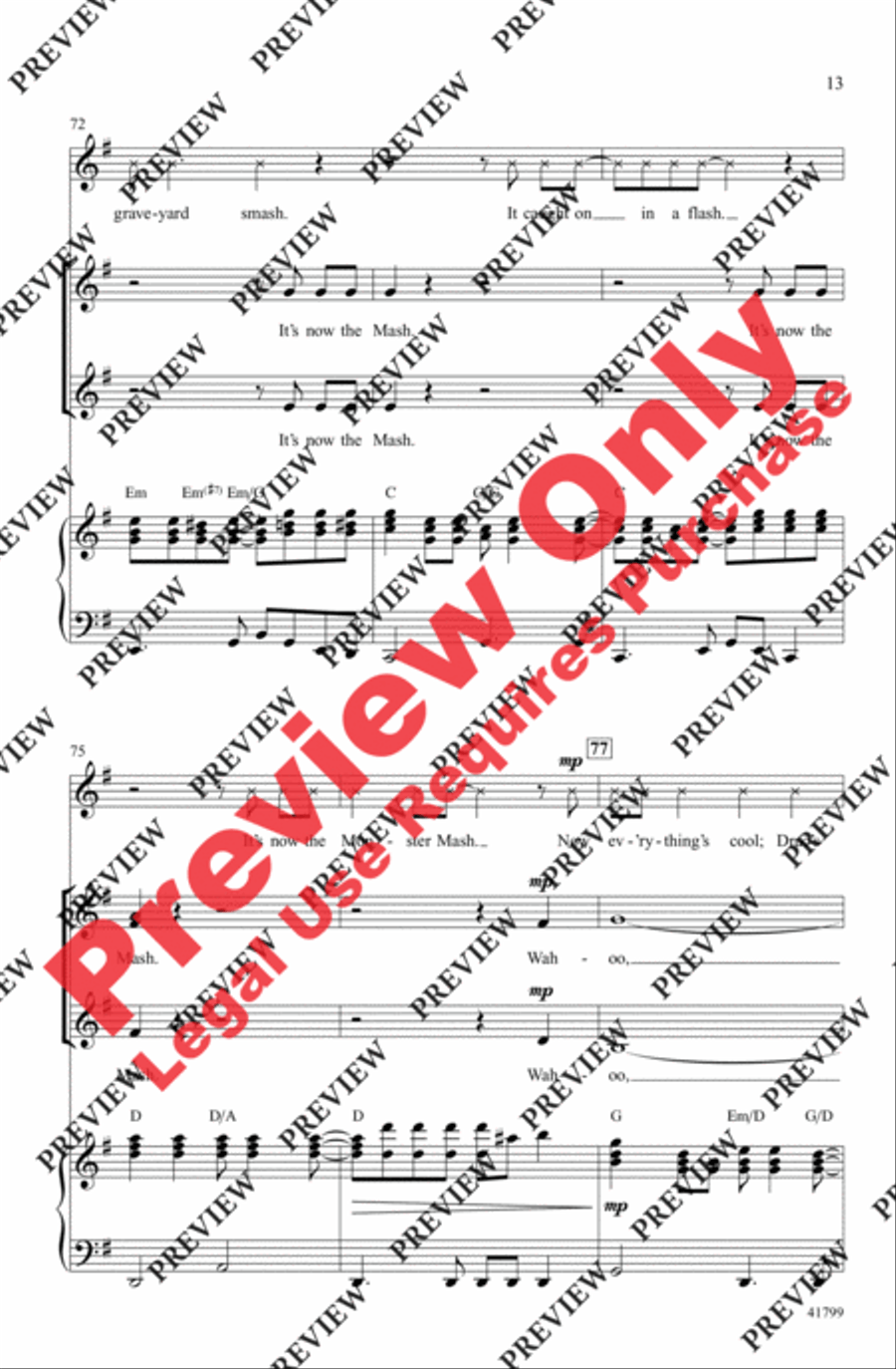 Monster Mash Monster Mash 2-Part scores gallery preview page 13