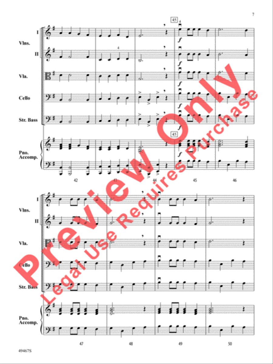 On the Open Seas String Orchestra scores gallery preview page 8