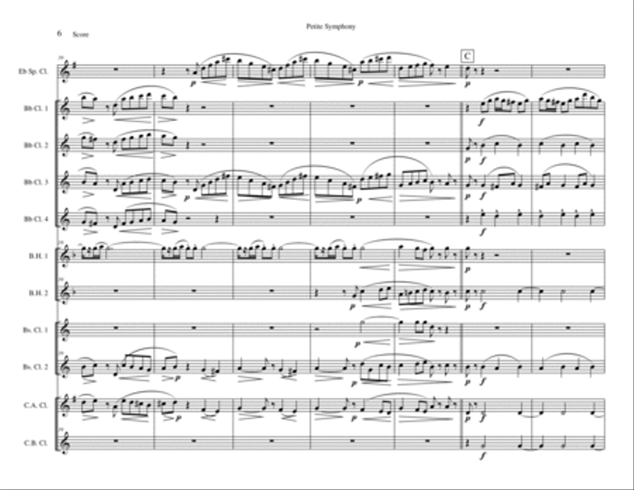 Petite Symphony Petite Symphony Woodwind Ensemble scores gallery preview page 6