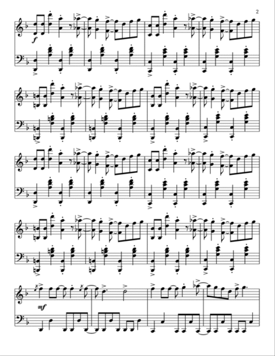Megalovania Piano Solo scores gallery preview page 2