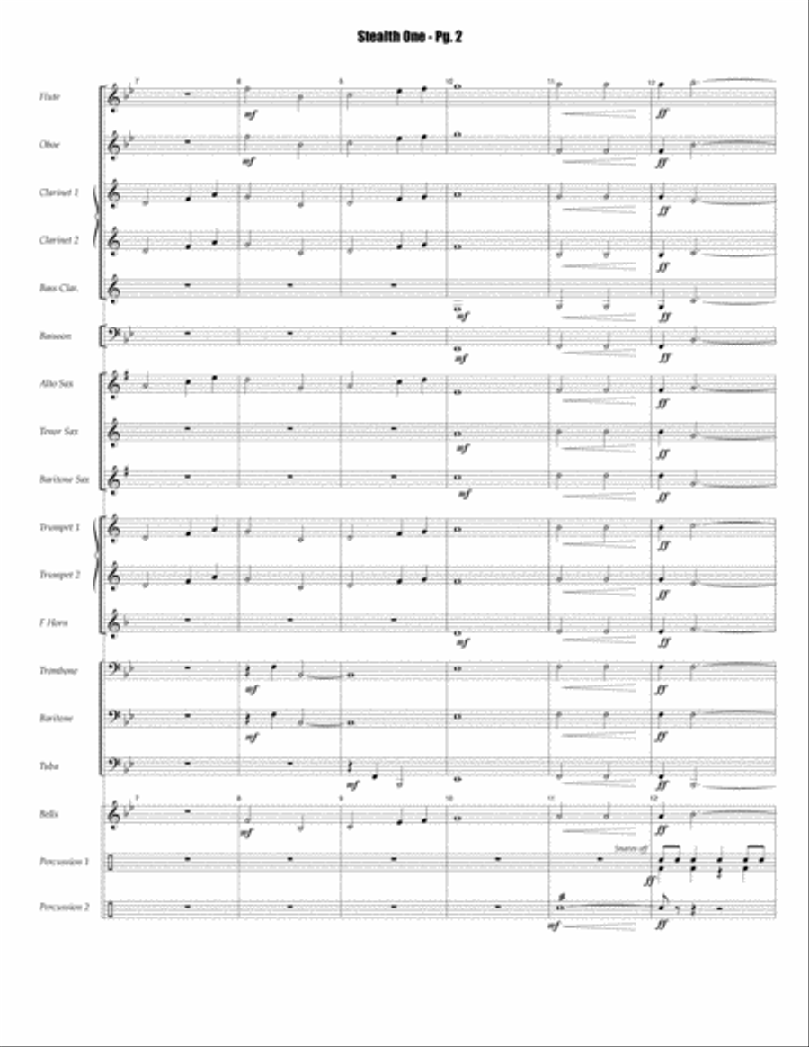 Stealth One Concert Band scores gallery preview page 3