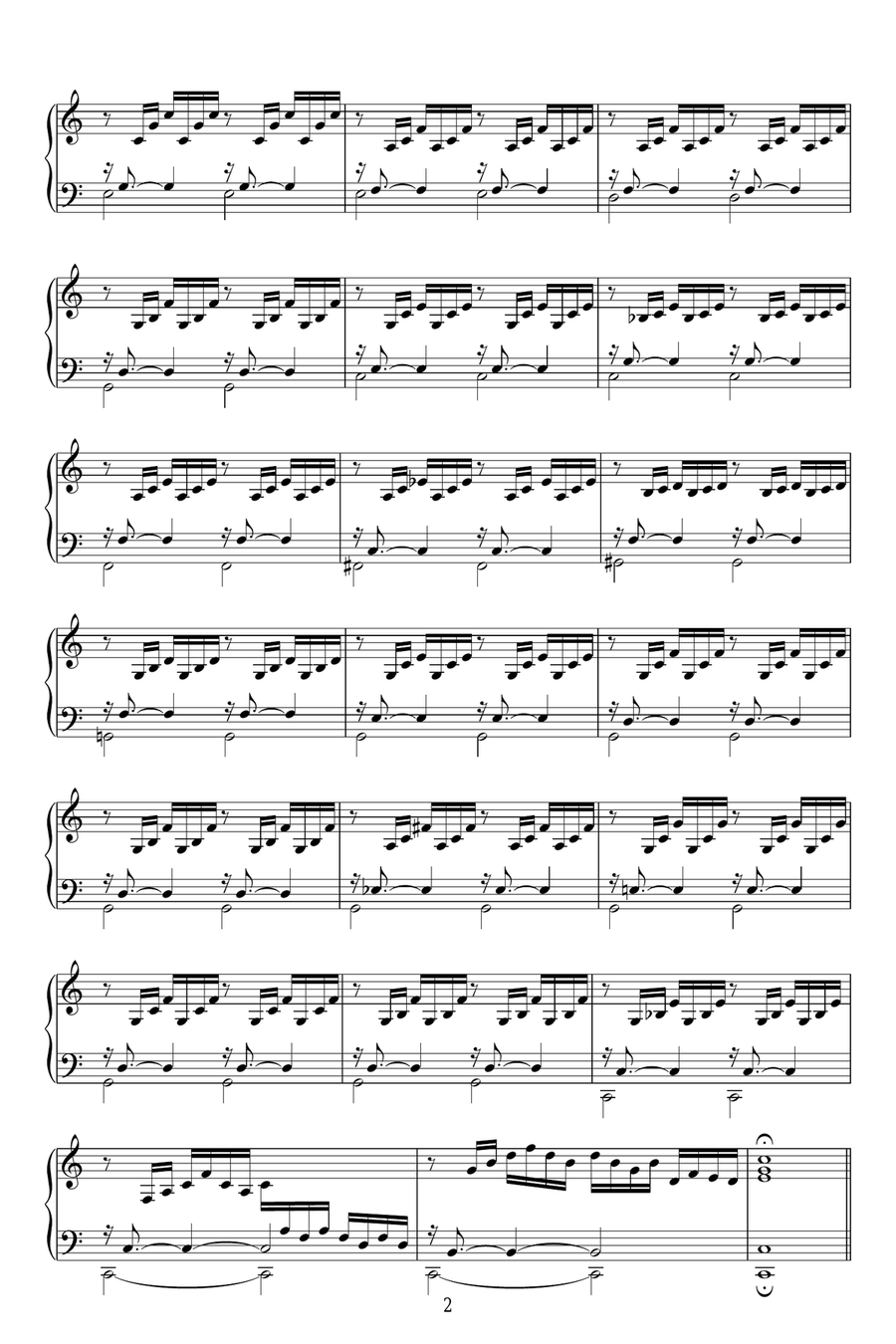 Prelude And Fugue in C Prelude And Fugue in C Piano Solo scores gallery preview page 2