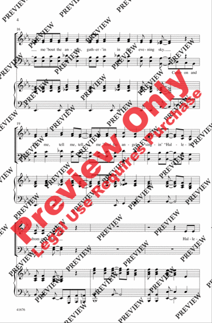Tell Me, Tell Me! Tell Me, Tell Me! 4-Part scores gallery preview page 4