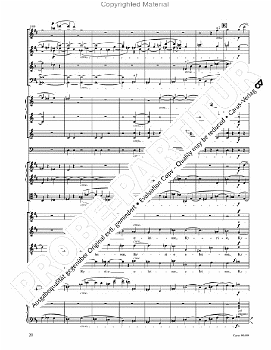 Missa solemnis Missa solemnis 4-Part scores gallery preview page 36