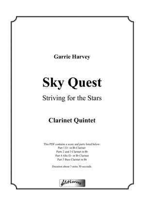 Book cover for Sky Quest for Clarinet Quintet