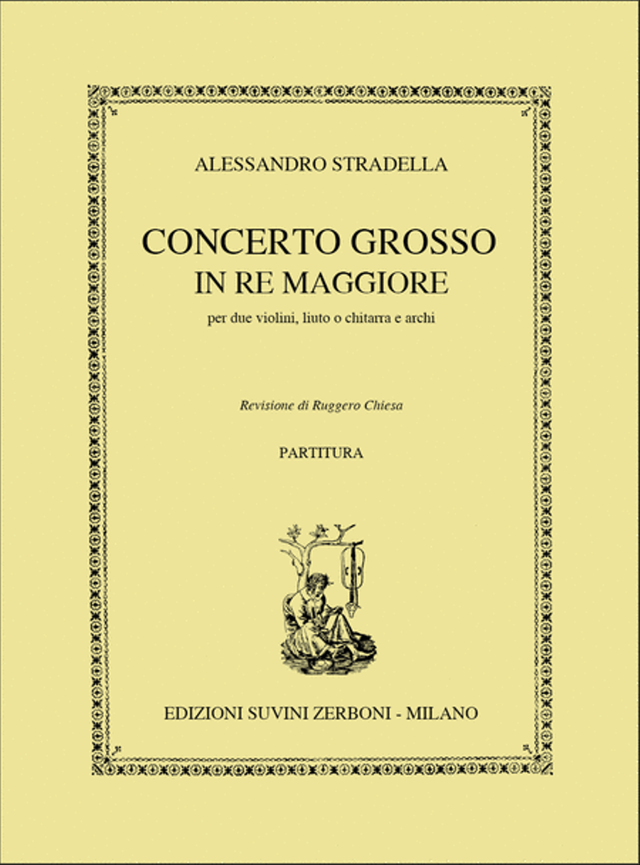Concerto Grosso Re Vni, Liuto E Archi Lute scores gallery preview page 1
