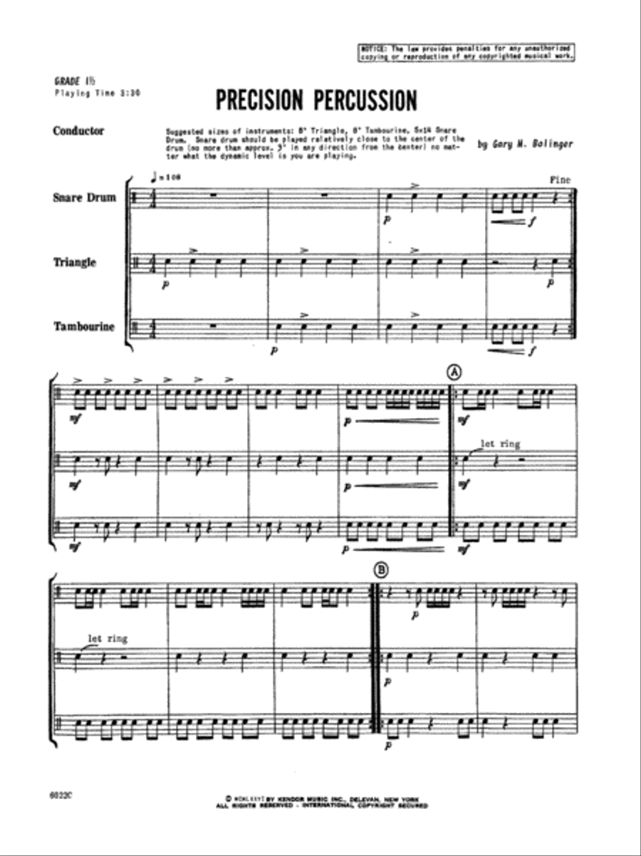 Precision Percussion Percussion scores gallery preview page 2