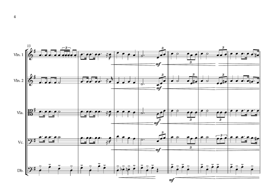 Equatorial Guinea National Anthem for String Orchestra - Score Only image number null