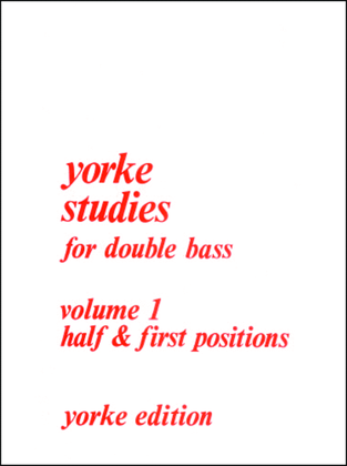 Book cover for Yorke Studies Volume 1