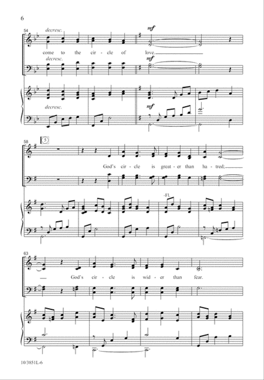 Come to the Circle 4-Part scores gallery preview page 6