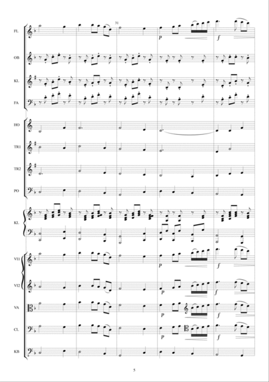 Intermezzo Sinfonico (from Cavalleria Rusticana) Full Orchestra scores gallery preview page 5