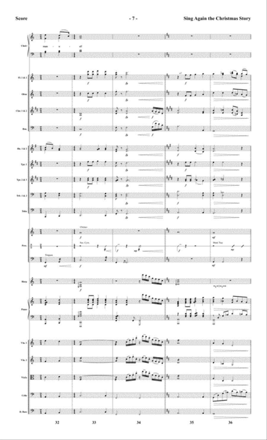 Sing Again the Christmas Story - Orchestral Score and Parts Choir scores gallery preview page 10