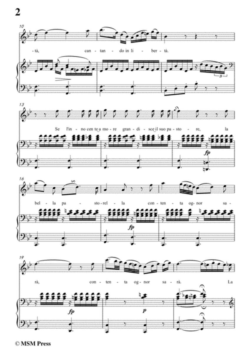 Schubert-La pastorella,in B flat Major,for Voice&Piano image number null