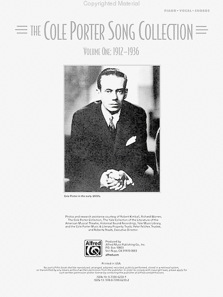The Cole Porter Song Collection – Volume 1 – 1912-1936