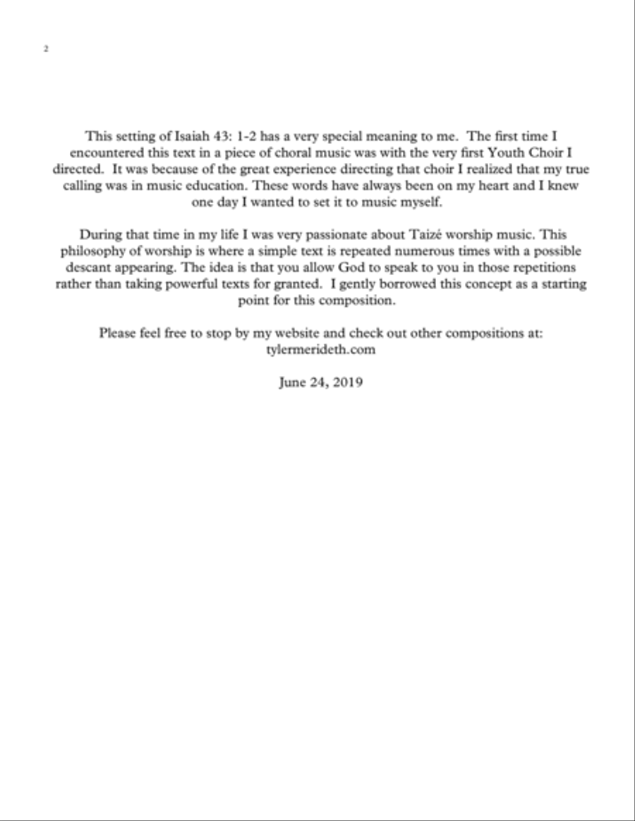 I Will Be With You 4-Part scores gallery preview page 2