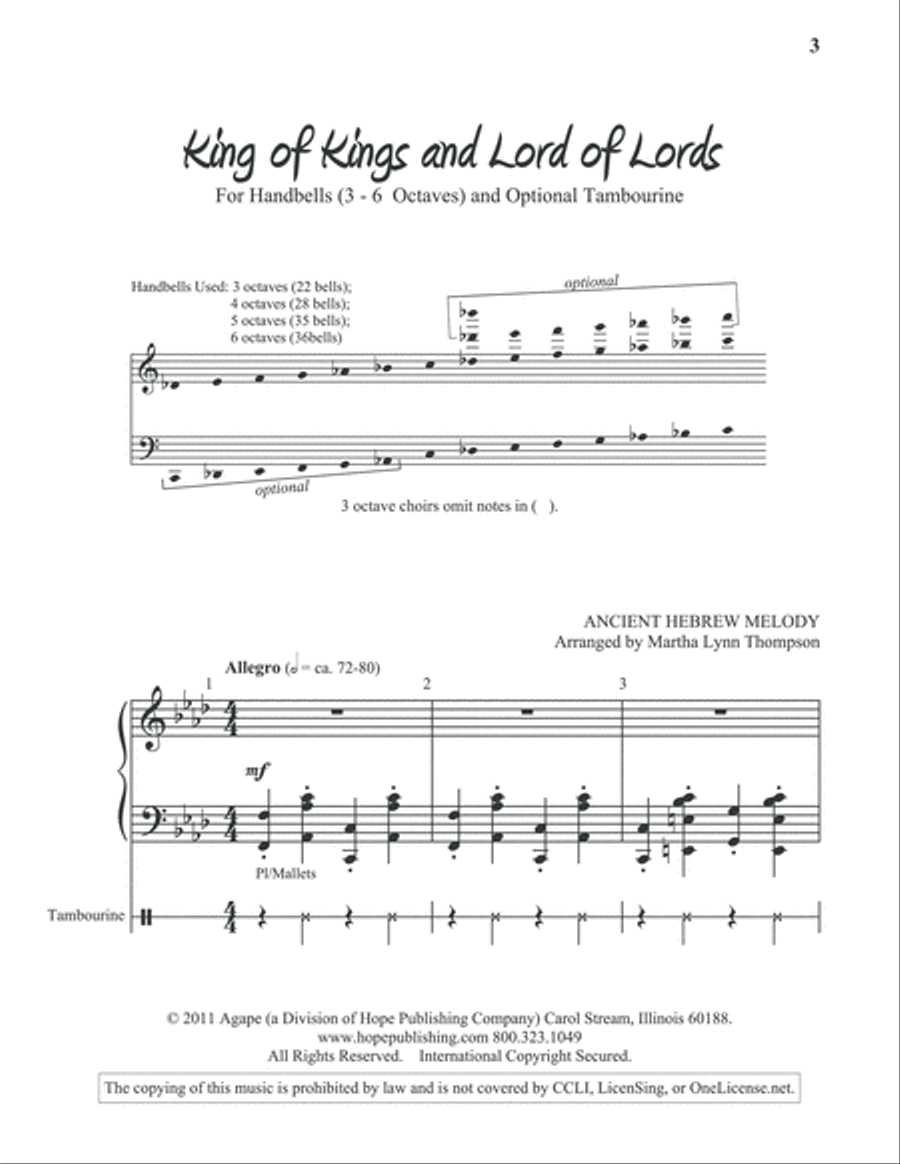 King of Kings and Lord of Lords 5-Octaves scores gallery preview page 2