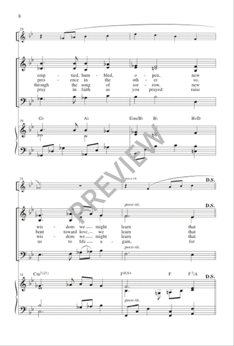 All Is Gift, All Is Grace 3-Part scores gallery preview page 8
