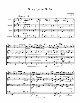 String Quartet No.16