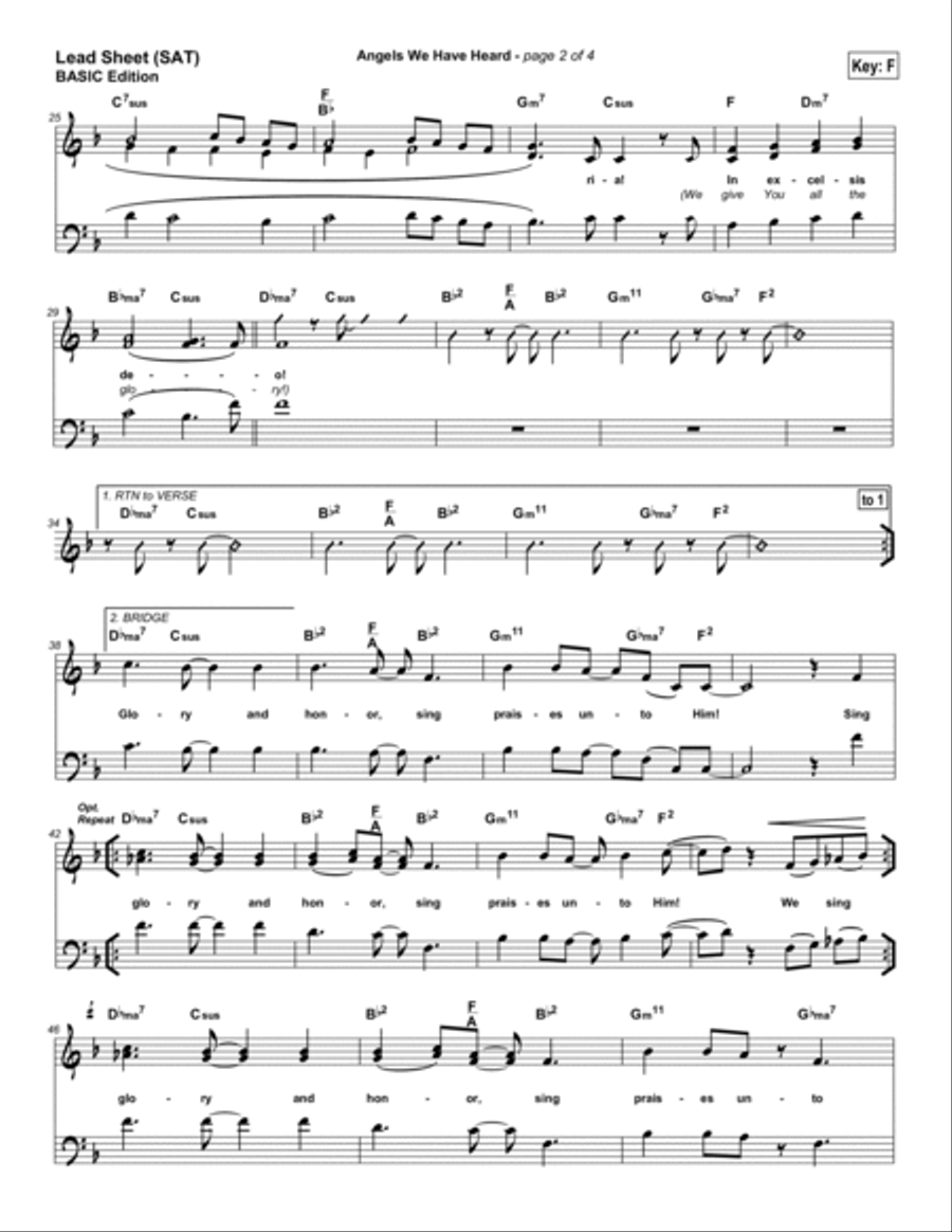 Angels We Have Heard on High Piano scores gallery preview page 2