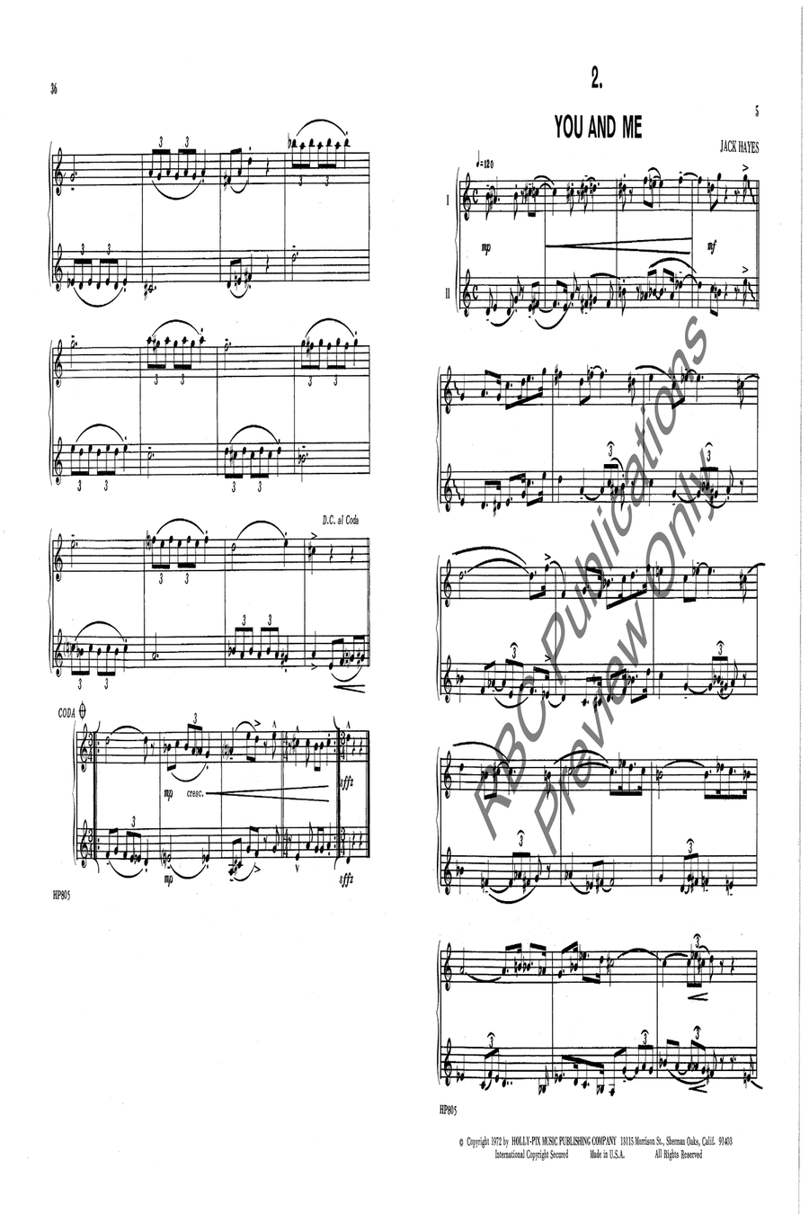 Dozen And One Trumpet Duets Trumpet Duet scores gallery preview page 7