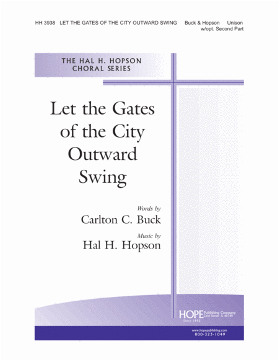 Let the Gates of the City Outward Swing Unison Choir scores gallery preview page 1
