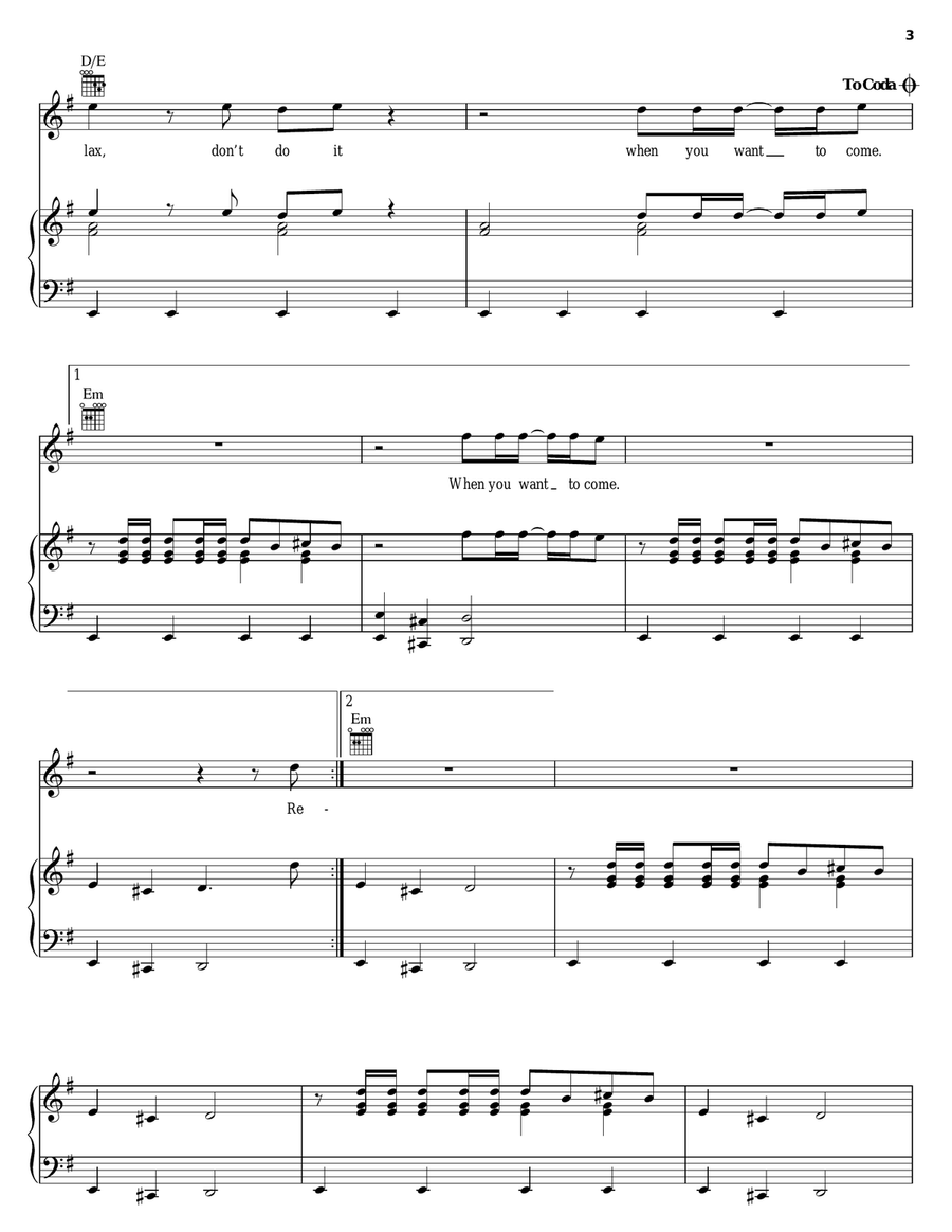 Relax Relax Acoustic Guitar scores gallery preview page 3