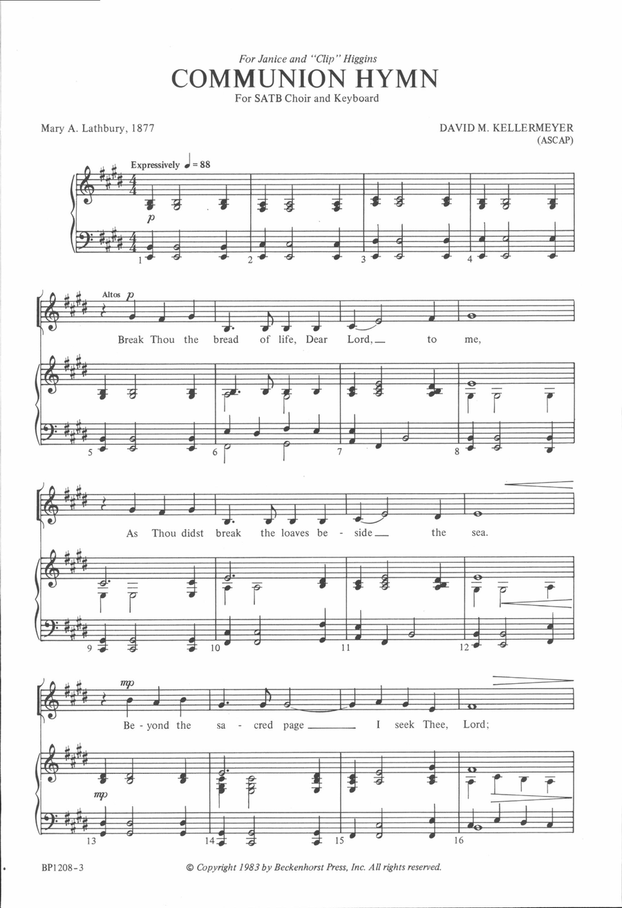 <br>Sheet music extract