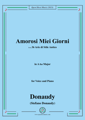 Donaudy-Amorosi Miei Giorni,in A flat Major